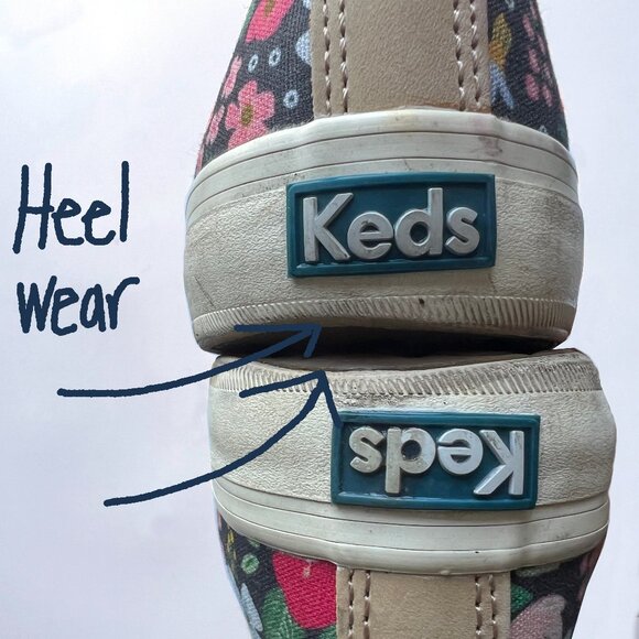 Keds x Rifle Paper Co Double Decker Wild Rose Canvas Slip-On, Sz 8.5 - Picture 8 of 11